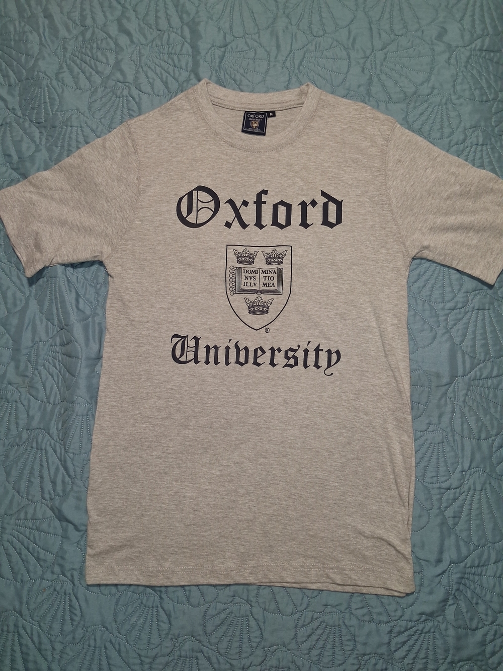 Oxford University Gray Logo Short Sleeve Tee